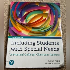 Including Students with Special Needs Eighth Edition College Textbook